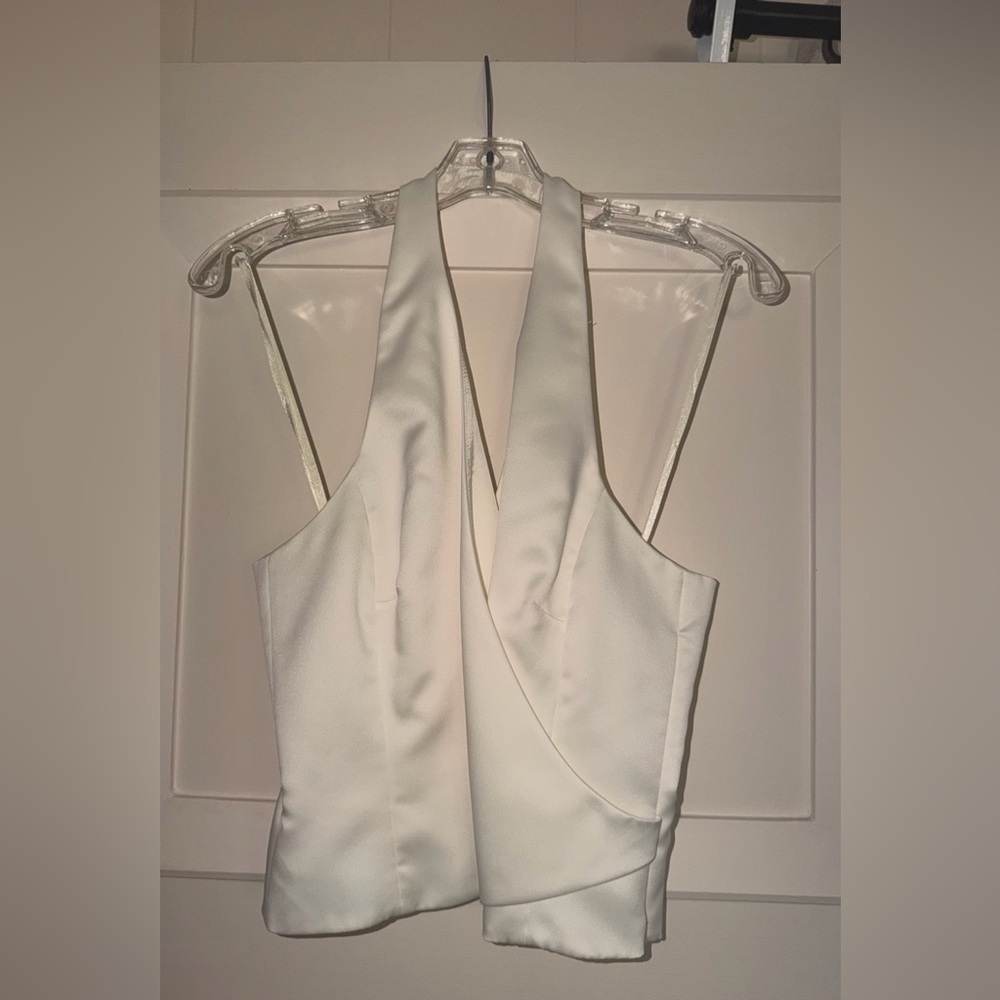 Ann Taylor White Halter Top